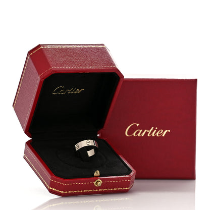 Cartier 18K White Gold 5.5mm LOVE Ring 53 6.25 5 of 5