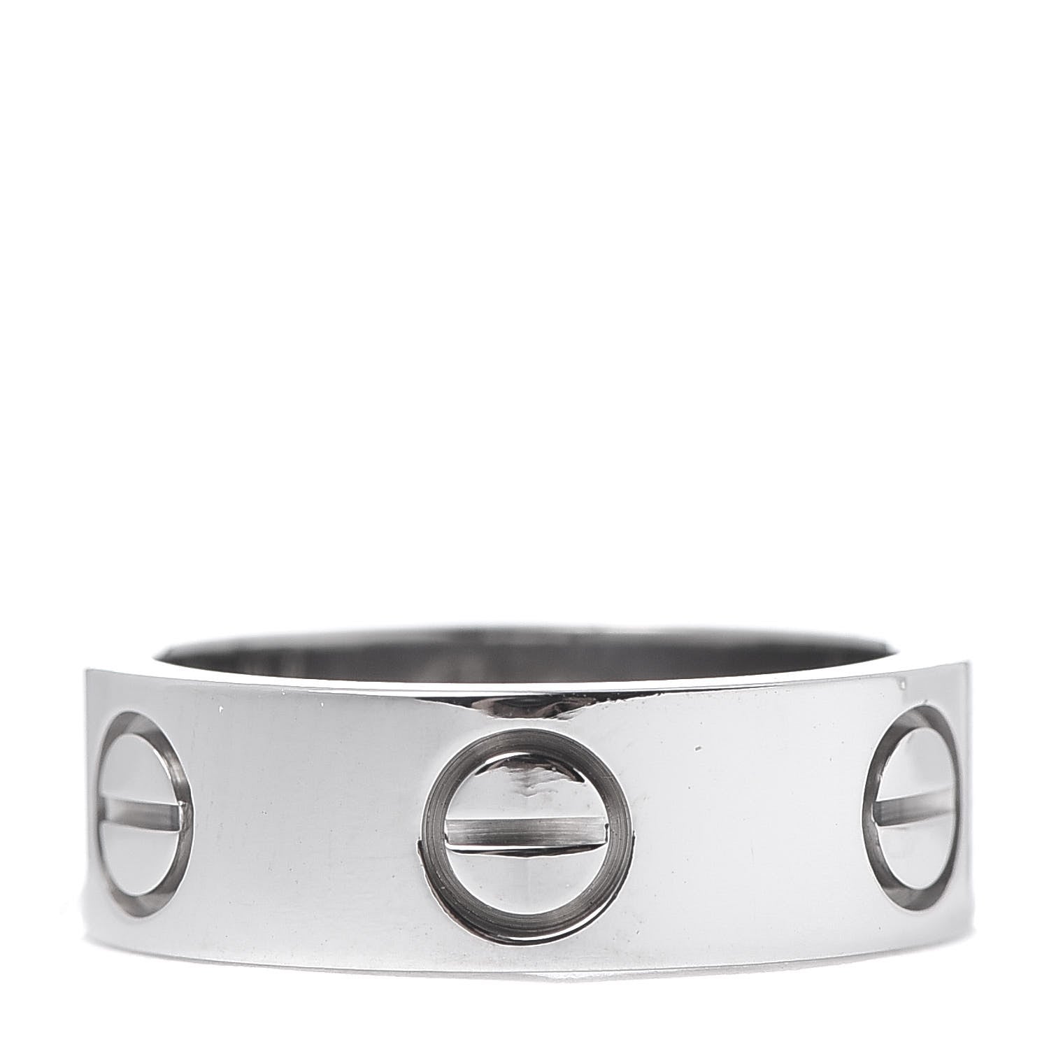 Cartier 18K White Gold 5.5mm LOVE Ring 47 4 3 of 4