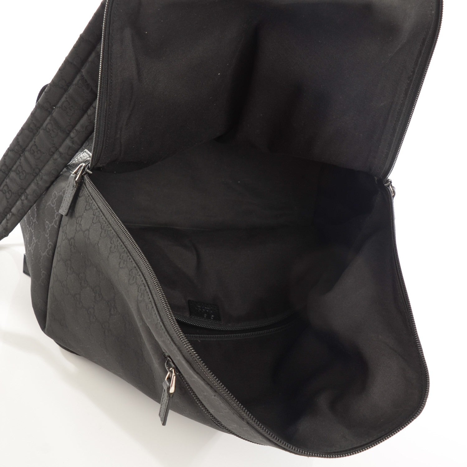 Gucci Nylon Monogram Medium Backpack Black 5 of 8