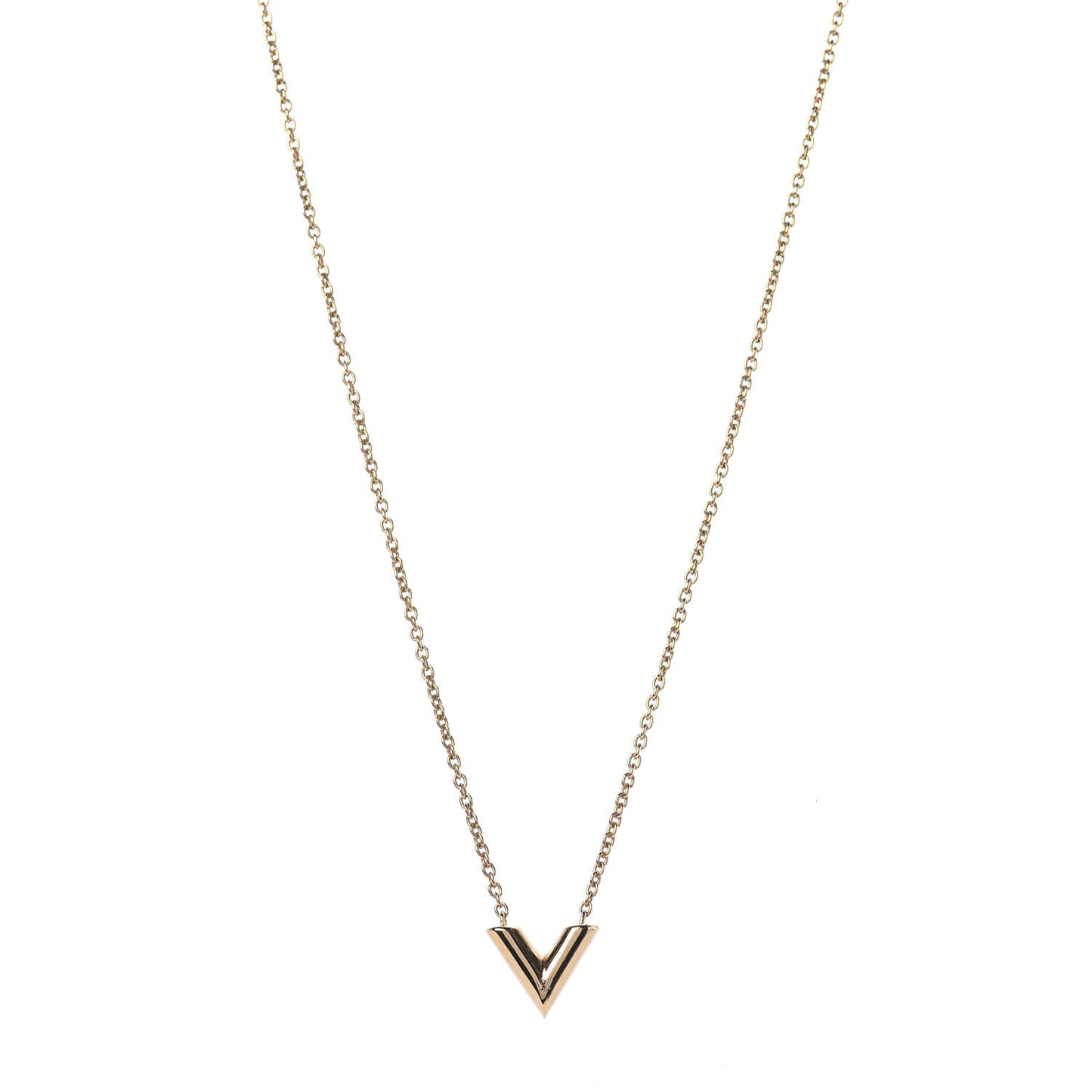 Essential V Necklace Gold