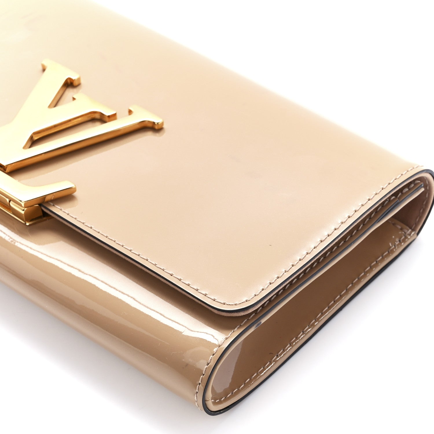 Louis Vuitton Patent Louise Clutch Nude 8 of 8
