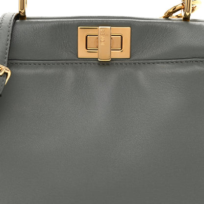 Fendi Nappa Mini Peekaboo Iconic Satchel Fumo 8 of 11