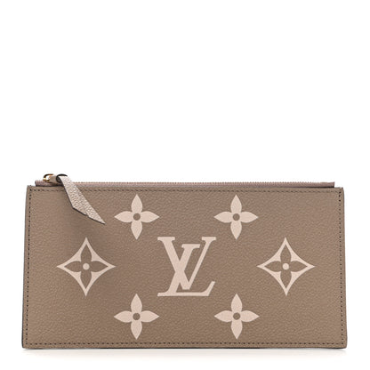 Louis Vuitton Empreinte Monogram Giant Pochette Felicie Zippered Insert Tourterelle Creme 1 of 6