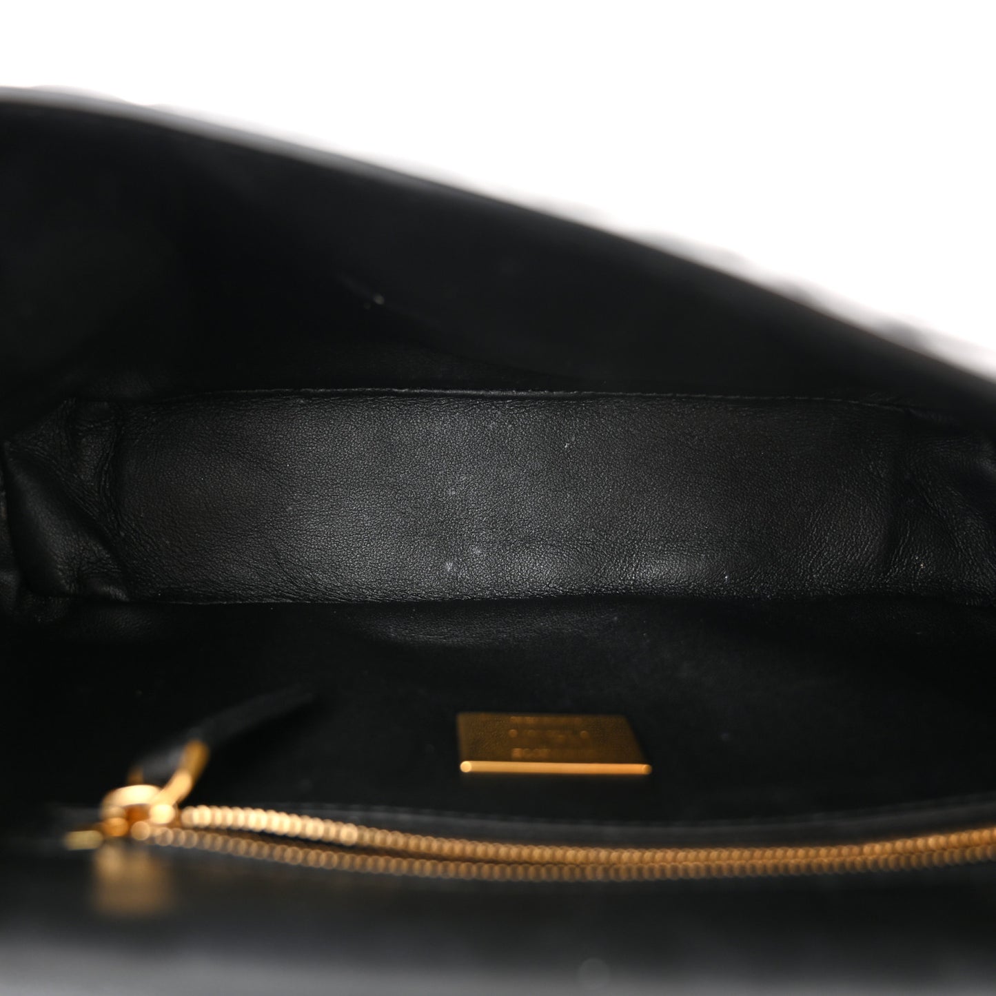 Nappa Small FF Embossed Mid Chain Baguette Black