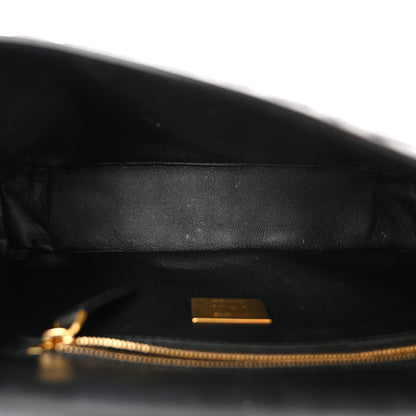 Fendi Nappa Small FF Embossed Mid Chain Baguette Black 5 of 10