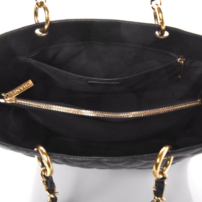 Chanel Caviar Quilted Grand Shopping Tote GST Black 5 of 12