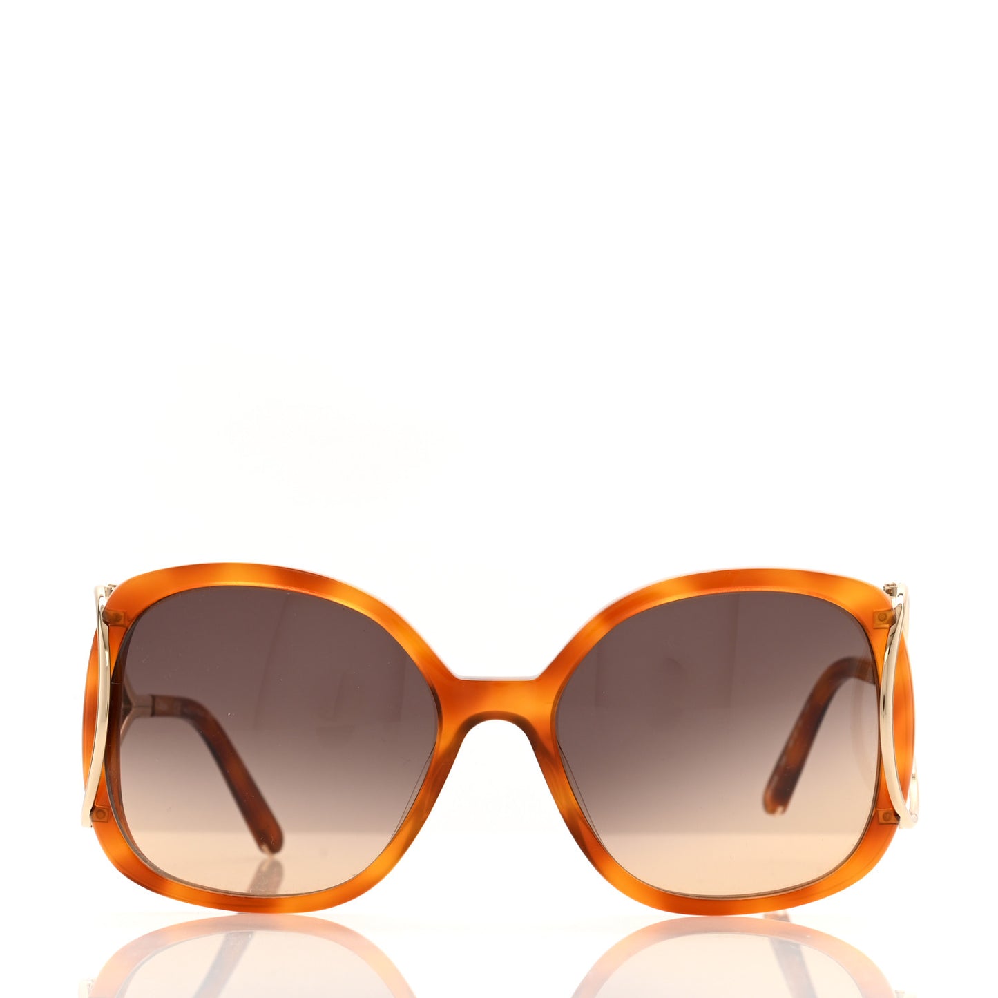 Acetate Oversized Sunglasses CE702S Blonde Havana