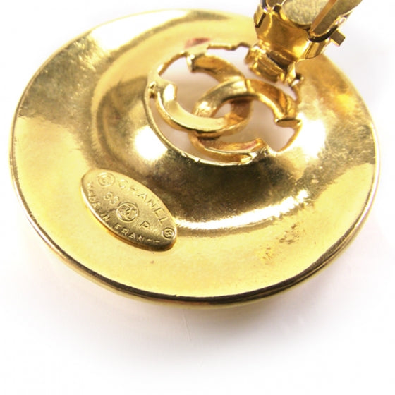 Chanel Gold CC Clip On Earrings 5 of 5