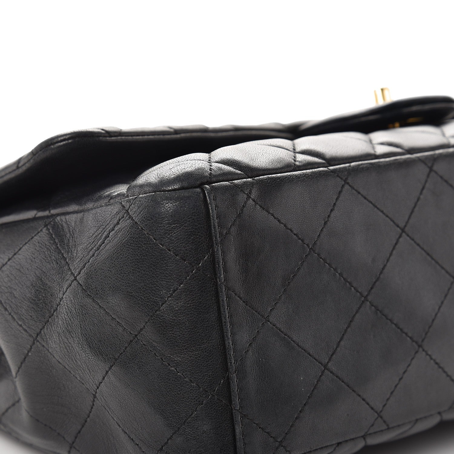 Chanel Lambskin Quilted Maxi Single Flap Black 11 of 14