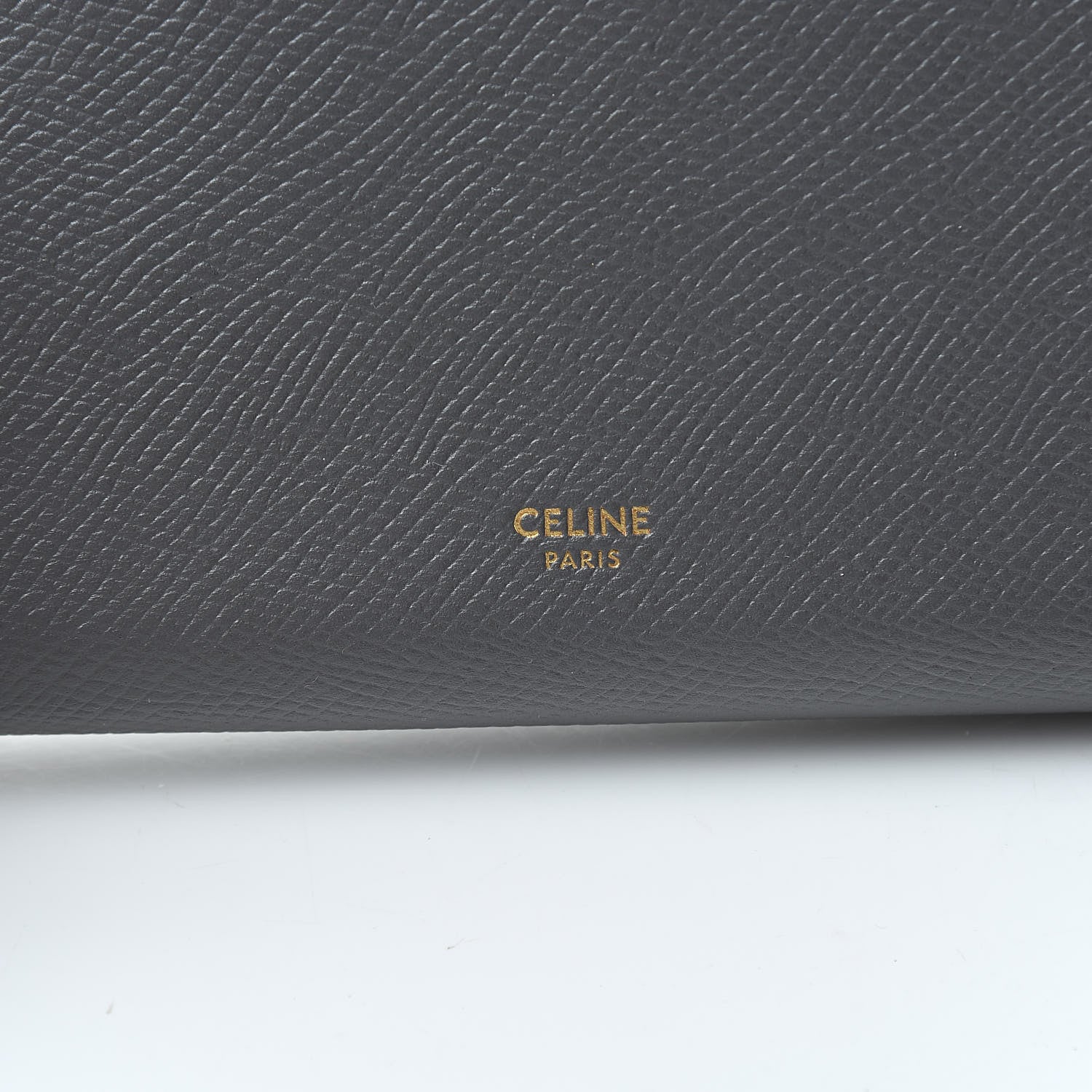 Celine Grained Calfskin Large Multifunction Strap Wallet Grey 6 of 9