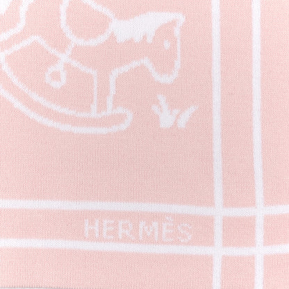 Hermes Cotton Knit Adada Baby Blanket Rose Lilas 3 of 4