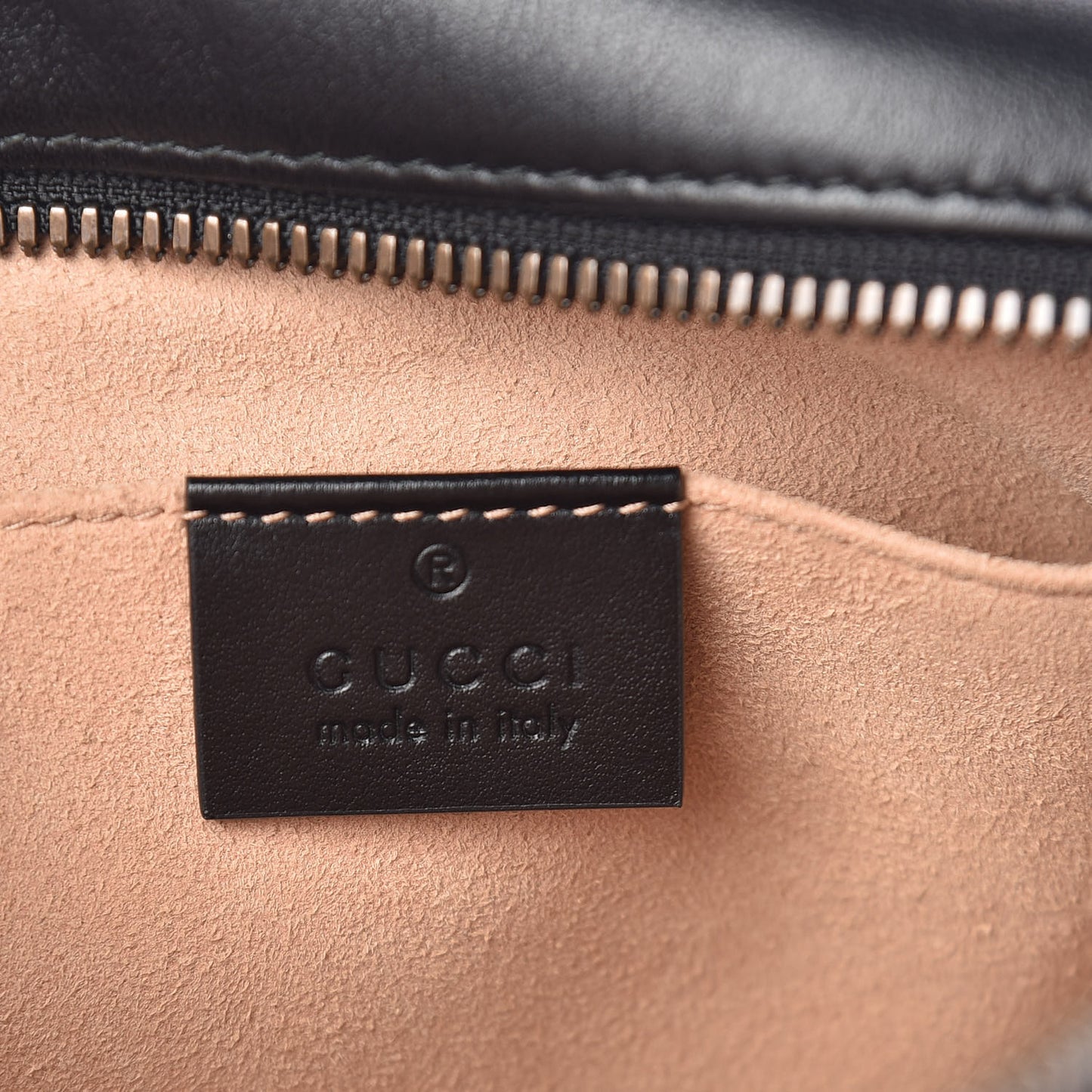 Calfskin Matelasse Small GG Marmont Chain Shoulder Bag Black