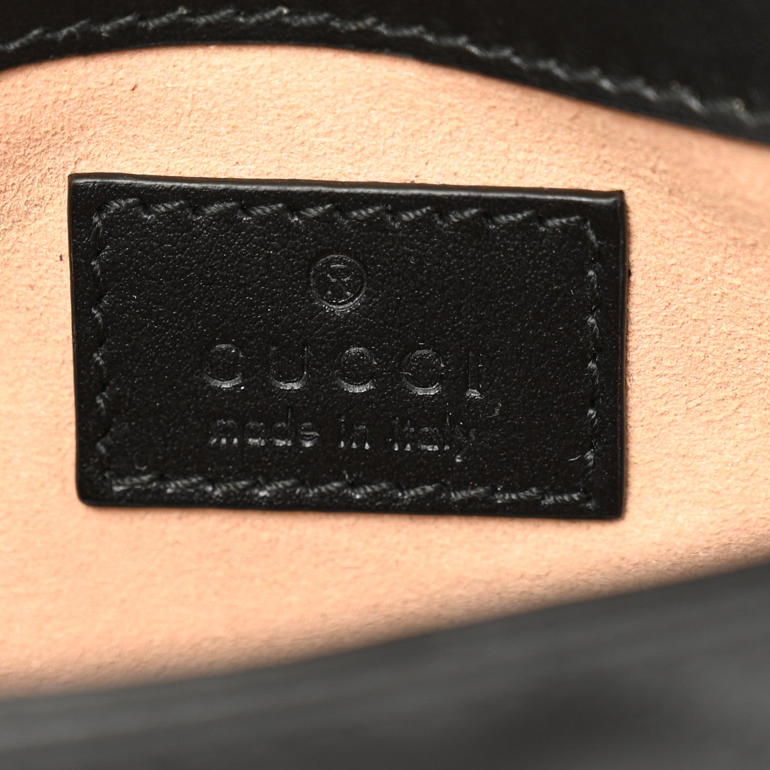 Gucci Calfskin Matelasse Super Mini GG Marmont Shoulder Bag Black 6 of 12