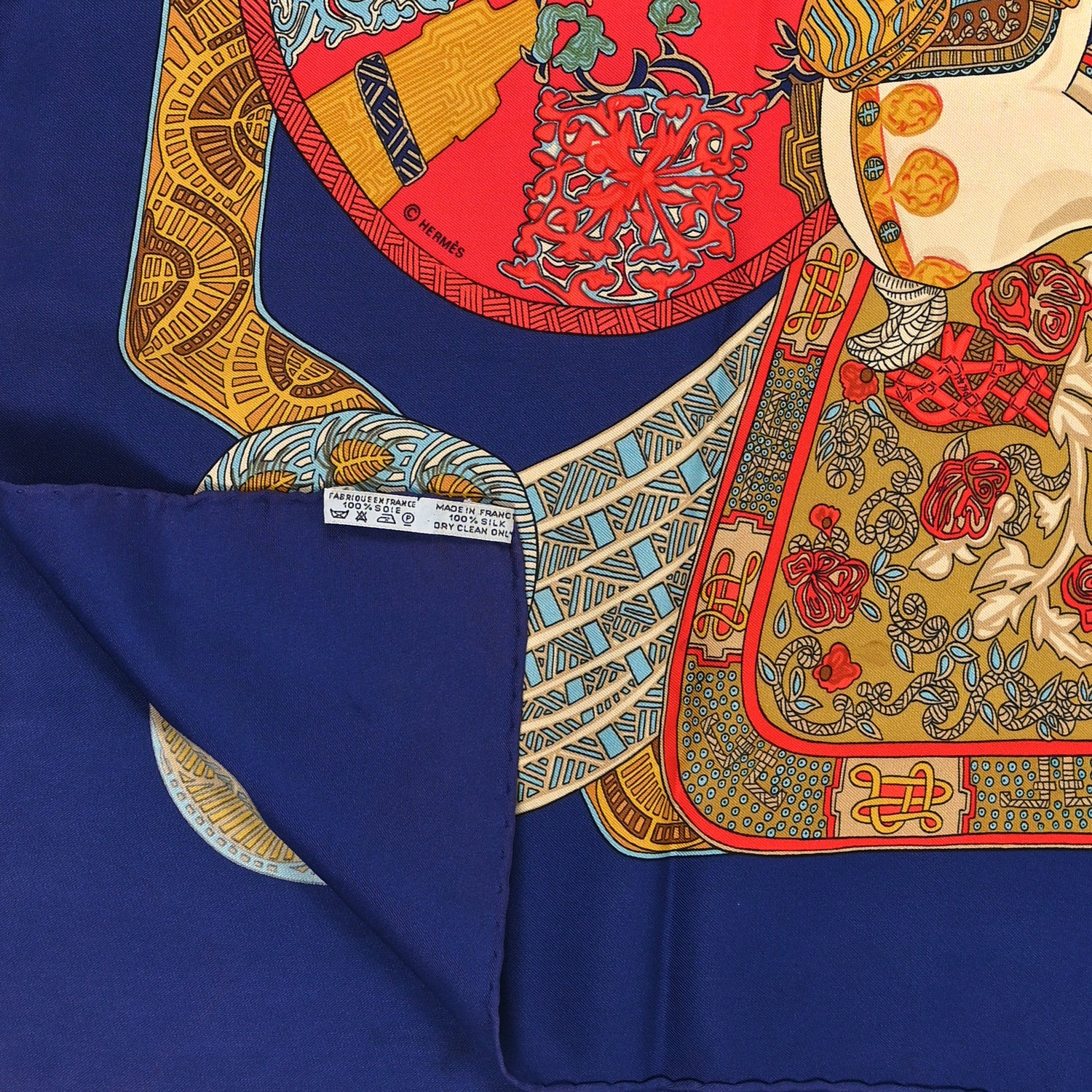 Hermes Silk Art Des Steppes Scarf 90 3 of 4