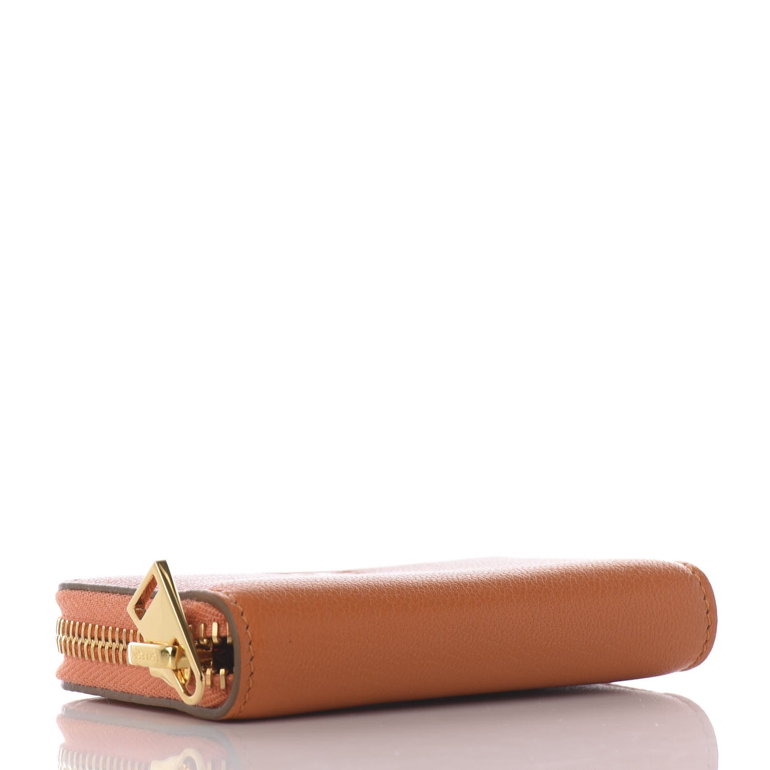 Tom Ford Calfskin Zip Coin Purse Orange 3 of 9