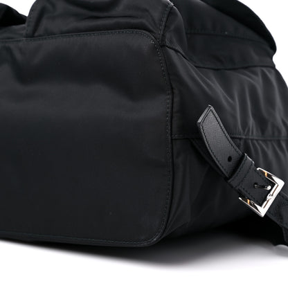 Prada Re-Nylon Saffiano Medium Backpack Black 9 of 10