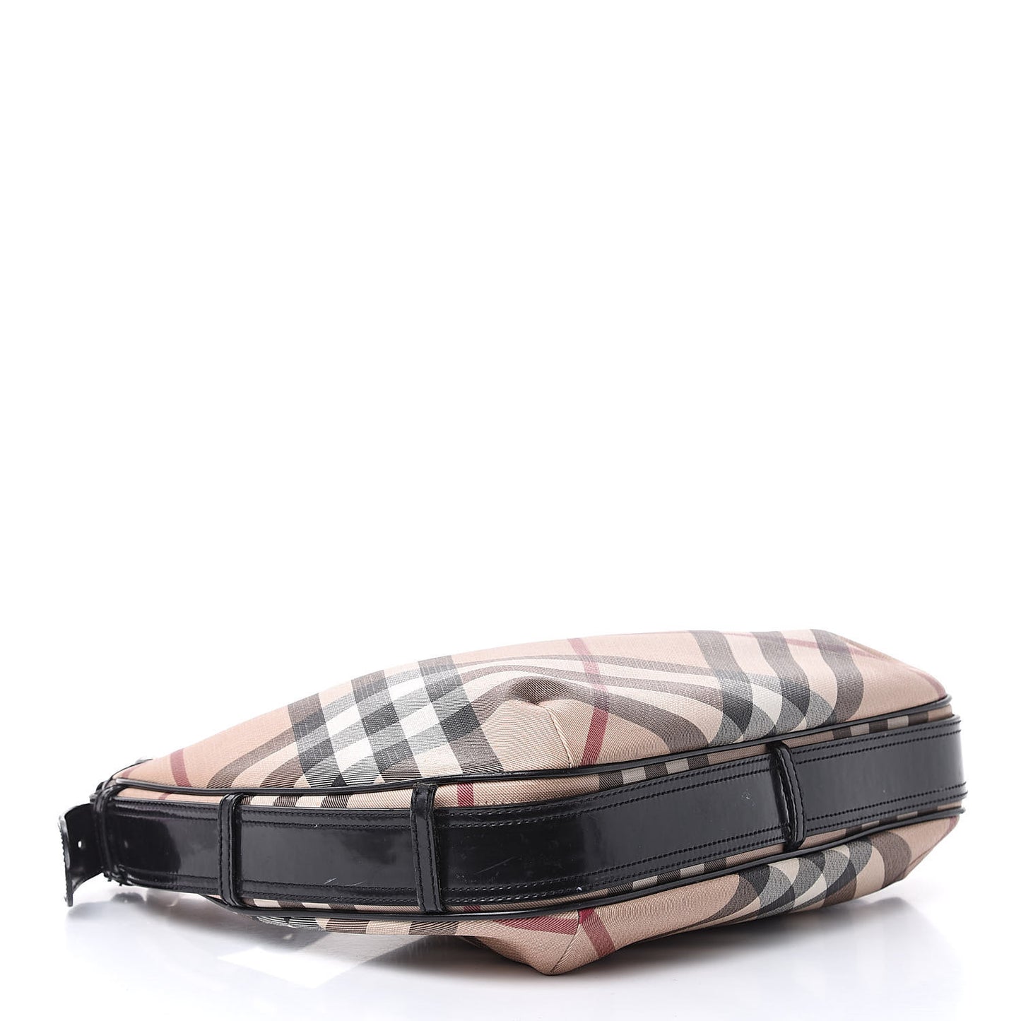 Calfskin Supernova Check Medium Barton Hobo Black