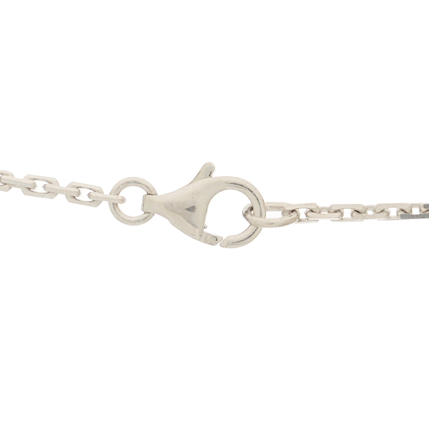 Cartier 18K White Gold 3 Diamonds LOVE Pendant Necklace 6 of 7