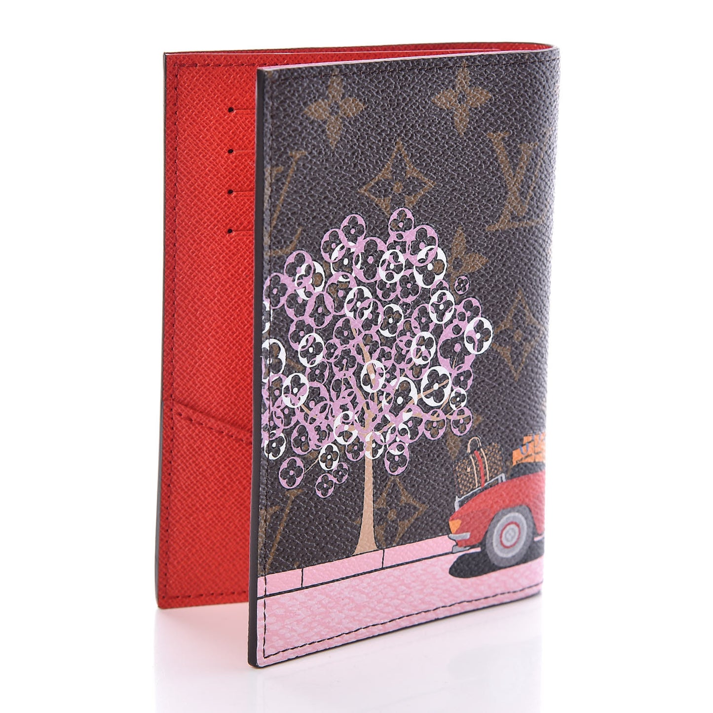 Monogram 2019 Christmas Animation Passport Cover Rouge
