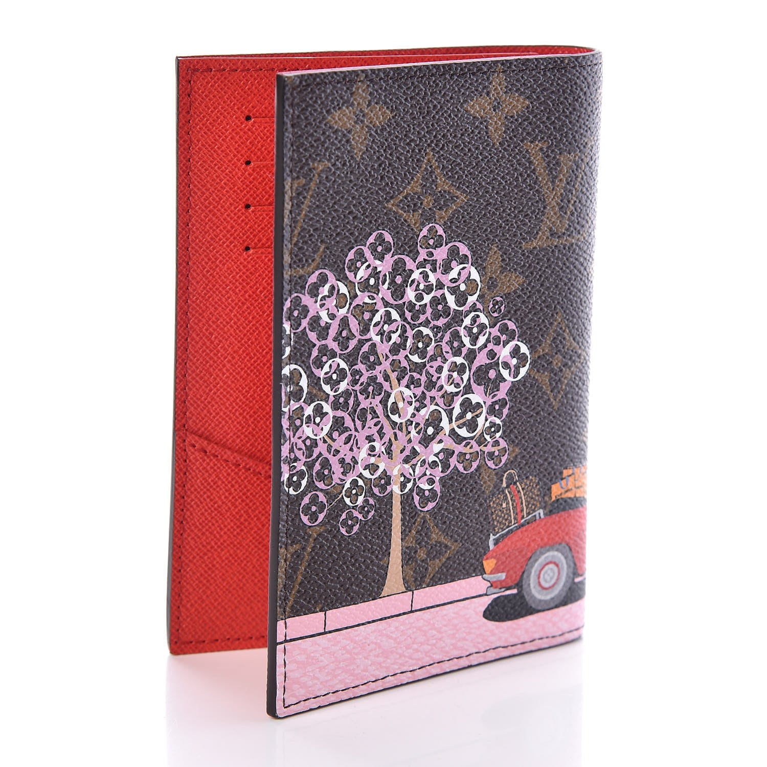 Louis Vuitton Monogram 2019 Christmas Animation Passport Cover Rouge 3 of 6