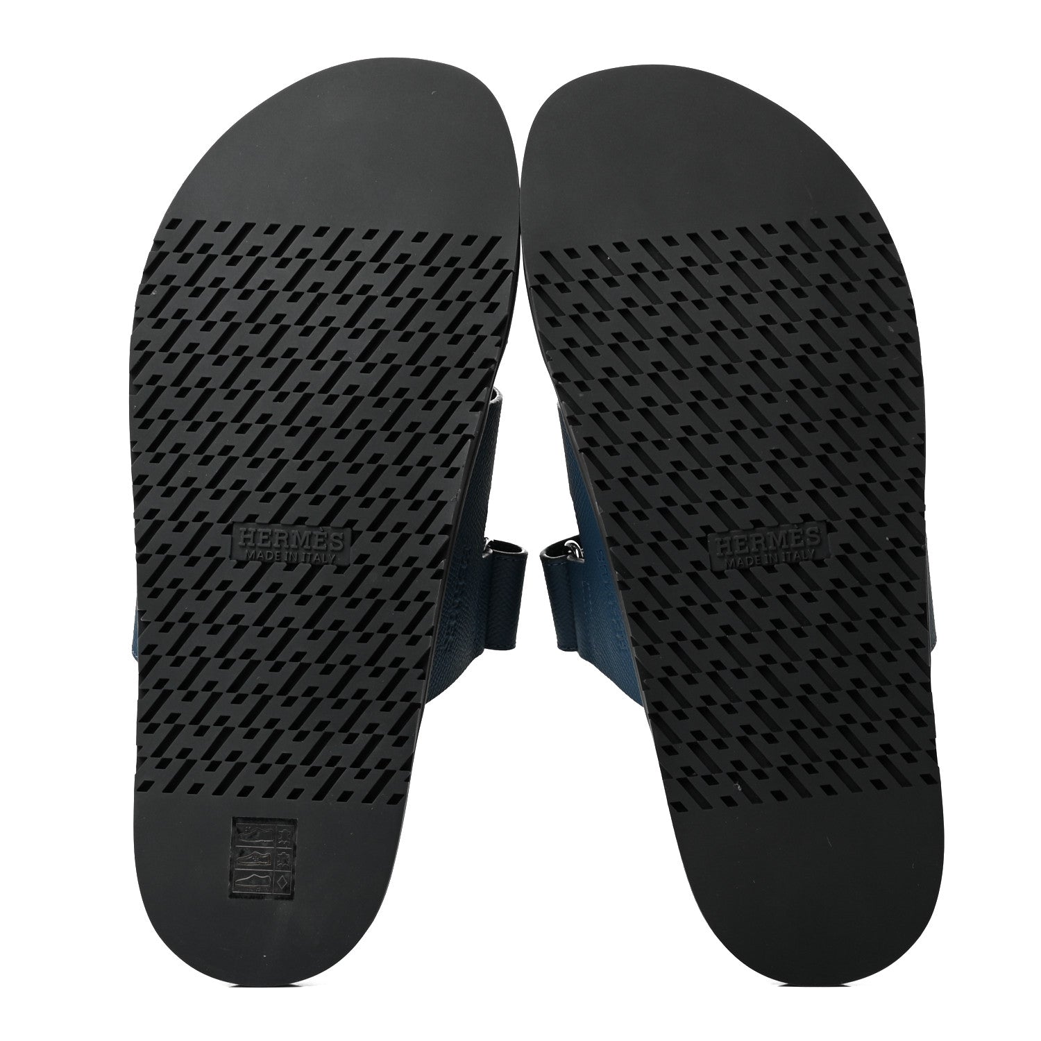 Hermes Epsom Mens Chypre Sandals 43 Bleu Mineral 4 of 4