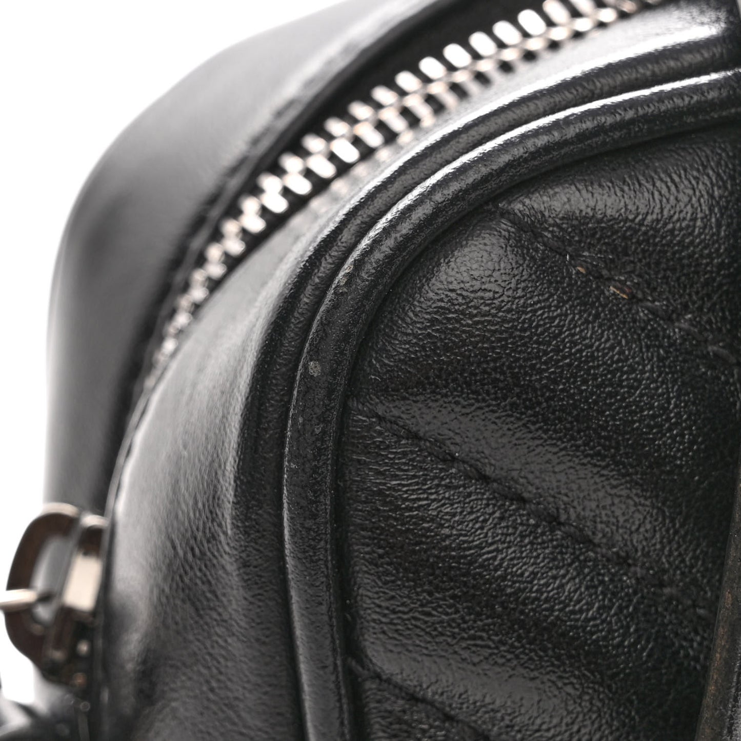 Calfskin Matelasse Monogram Lou Camera Bag Black