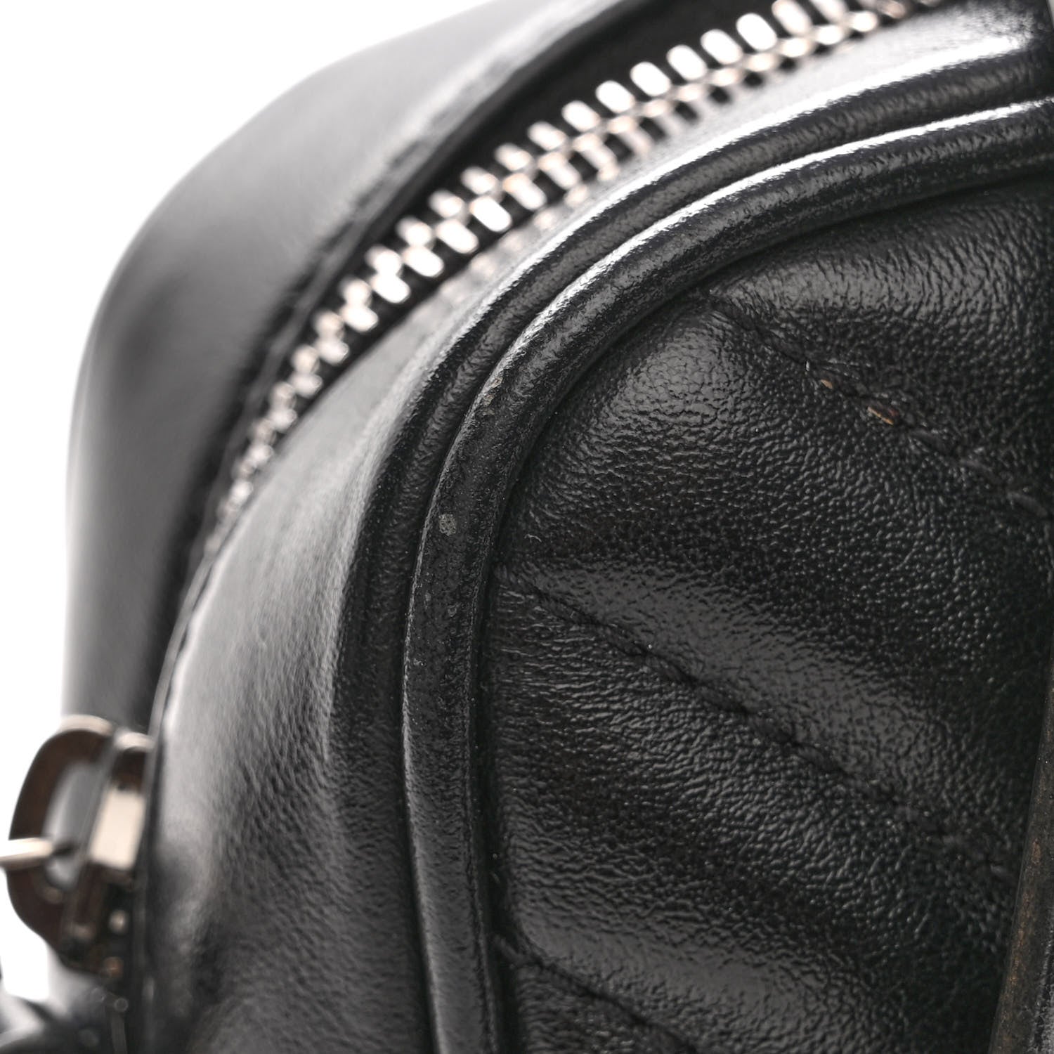Saint Laurent Calfskin Matelasse Monogram Lou Camera Bag Black 10 of 12