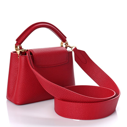 Louis Vuitton Taurillon Mini Capucines Scarlet 3 of 8