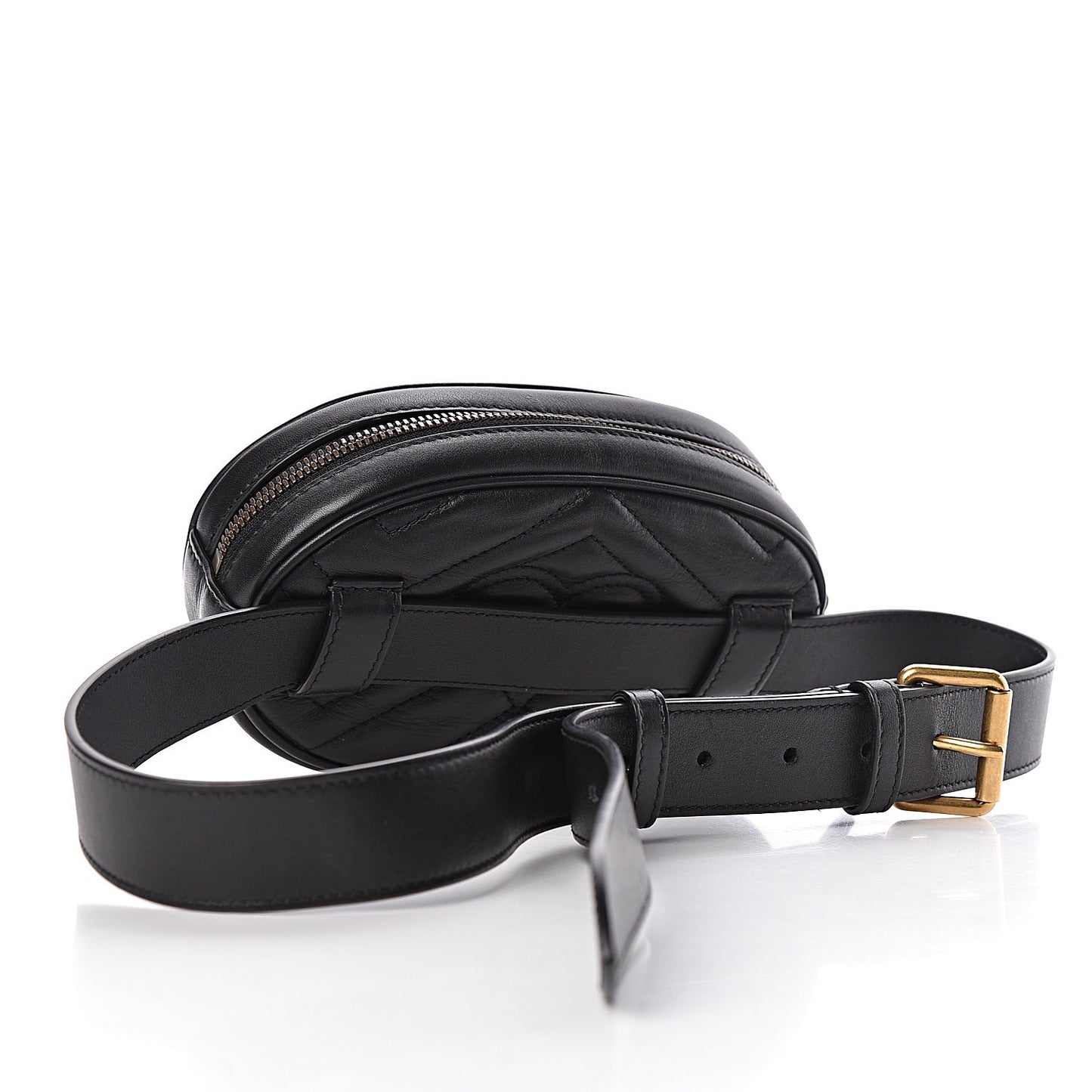 Calfskin Matelasse GG Marmont Belt Bag 85 34 Black