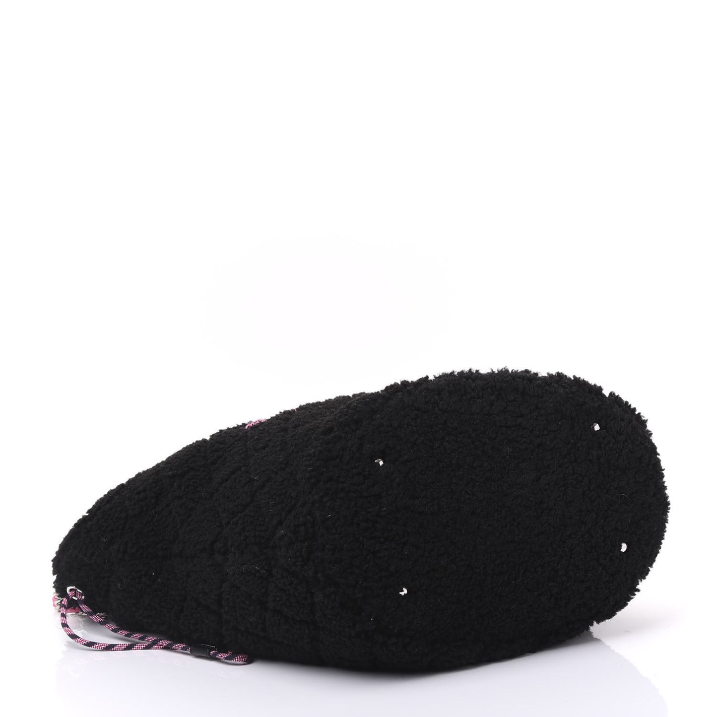 Shearling Sheepskin Large Coco Neige Tote Black