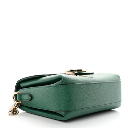 Gucci Dollar Calfskin Interlocking G Crossbody Bag Emerald 4 of 11