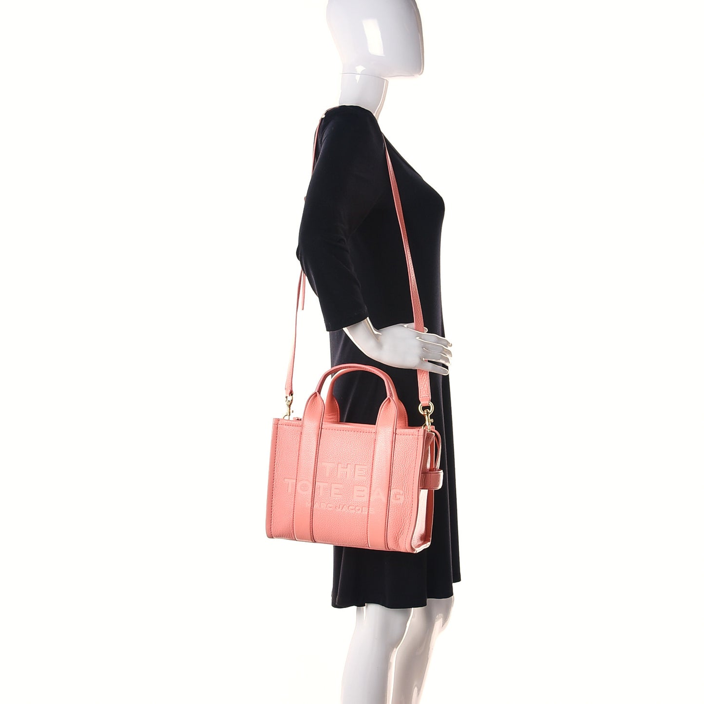 Grained Calfskin Small The Tote Bag Southern Peach