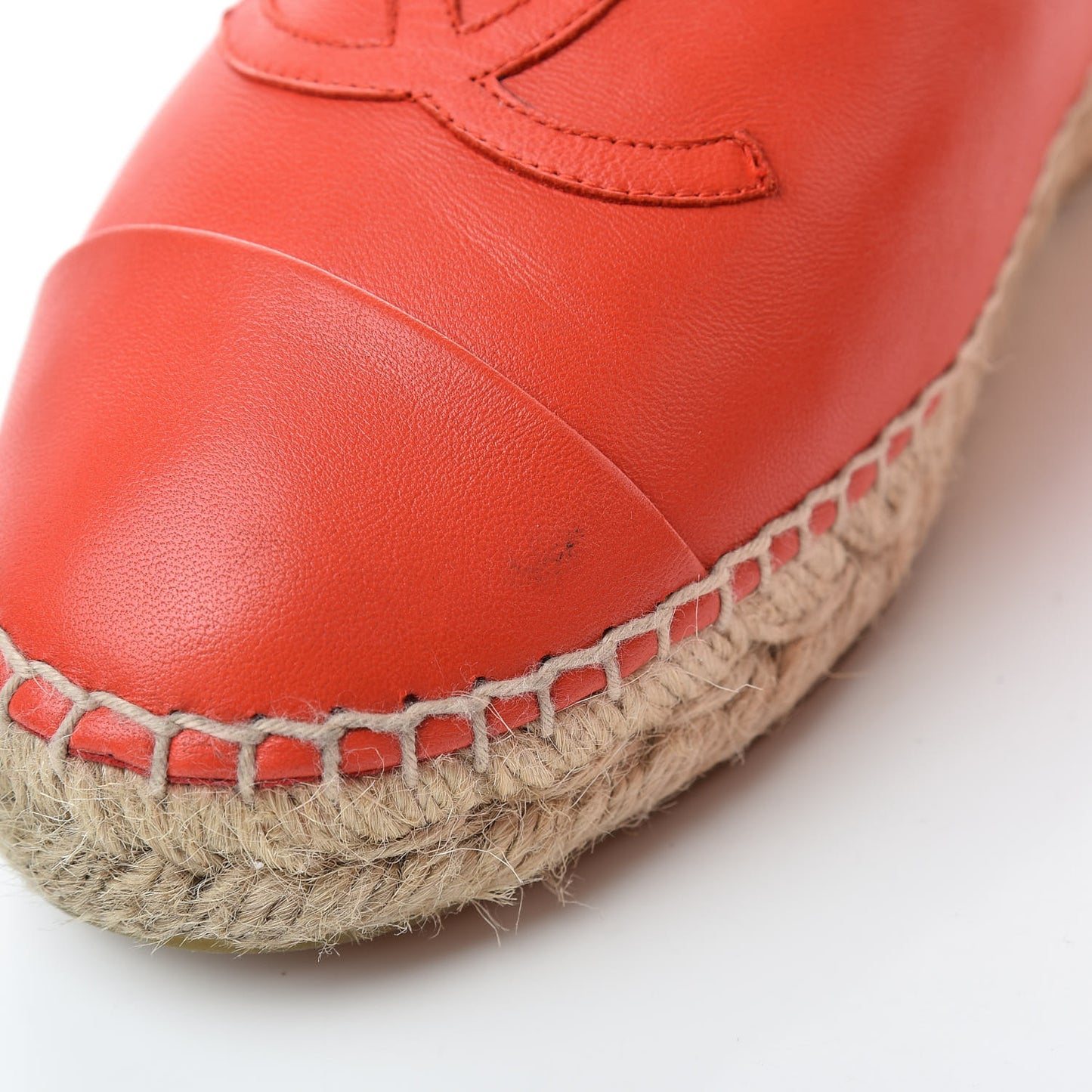 Lambskin CC Espadrilles 40 Red