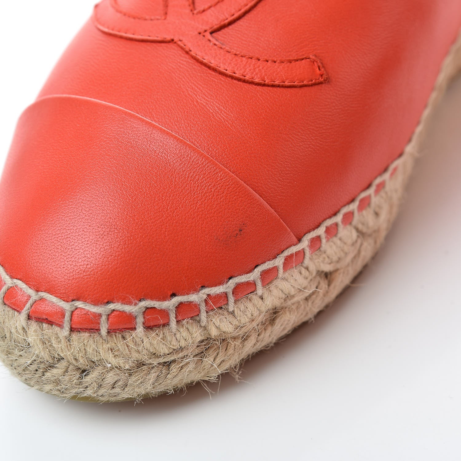 Chanel Lambskin CC Espadrilles 40 Red 10 of 15