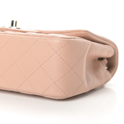 Chanel Lambskin Quilted Mini Rectangular Flap Beige 10 of 10