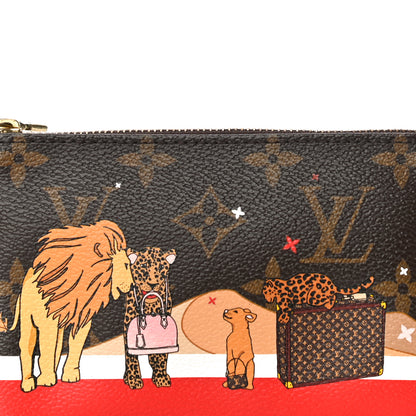 Louis Vuitton Monogram 2018 Christmas Animation Mini Cats Pochette Accessories 10 of 11