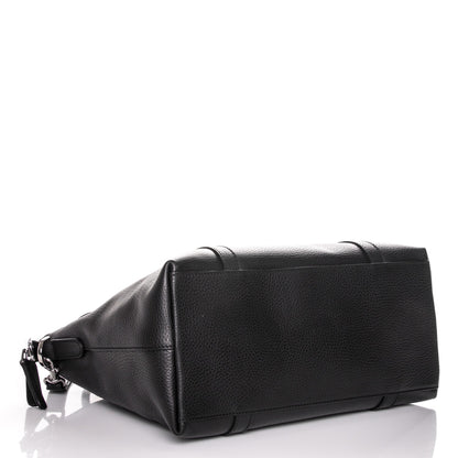 Gucci Pebbled Calfskin Medium GG Charm Dome Satchel Black 5 of 8