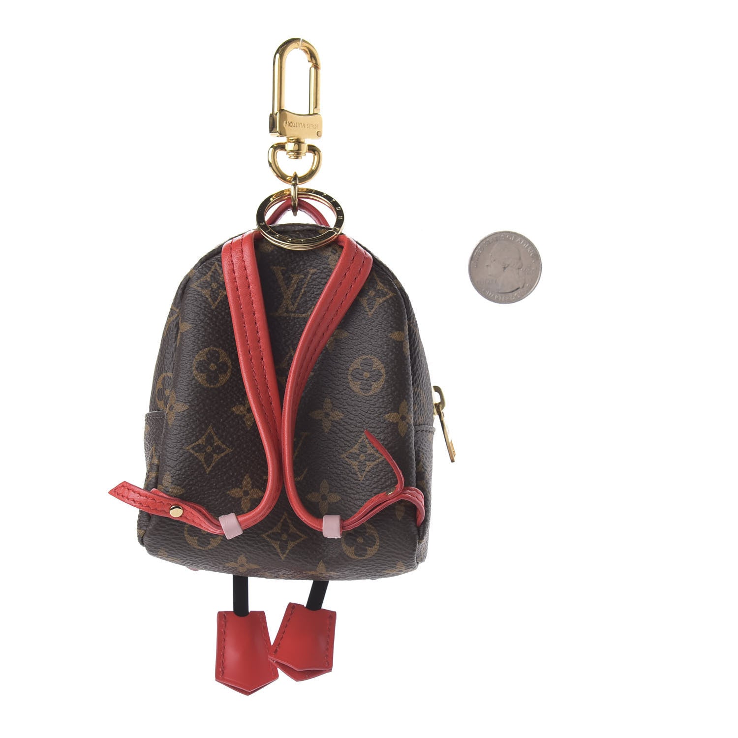 Louis Vuitton Monogram Wild Bag Palm Springs Bag Charm Key Holder 2 of 6