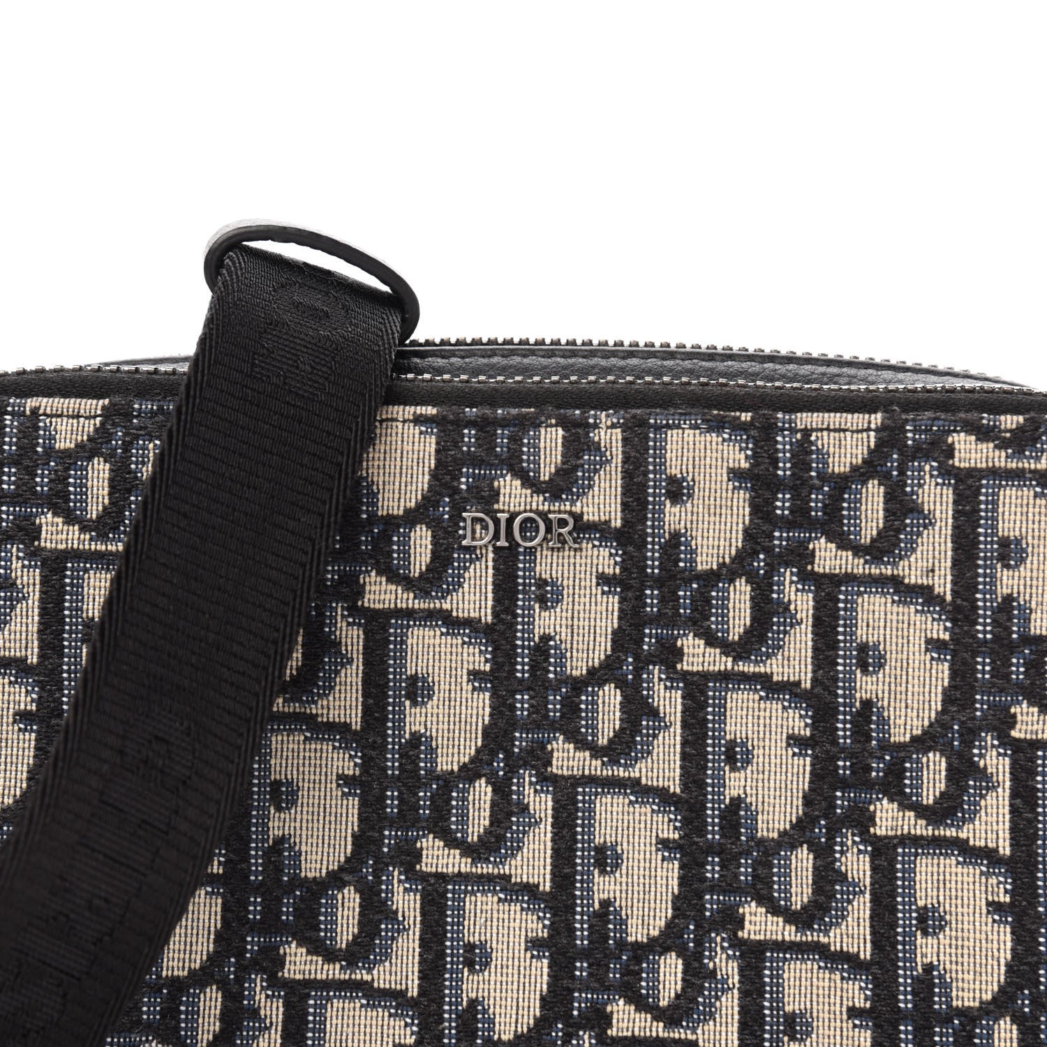 Christian Dior Oblique Pouch Beige Black 10 of 10