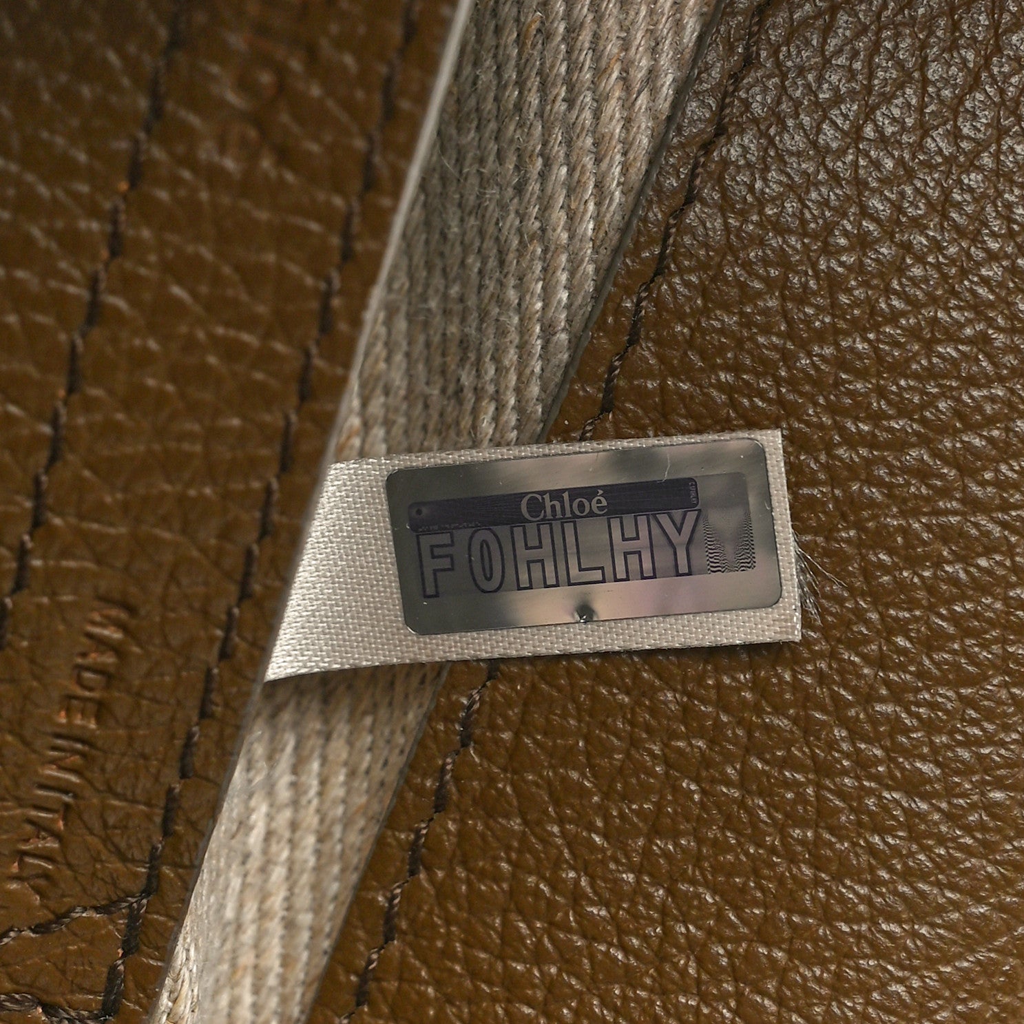 Chloe Grained Calfskin Small Marcie Saddle Bag Dark Khaki 6 of 9