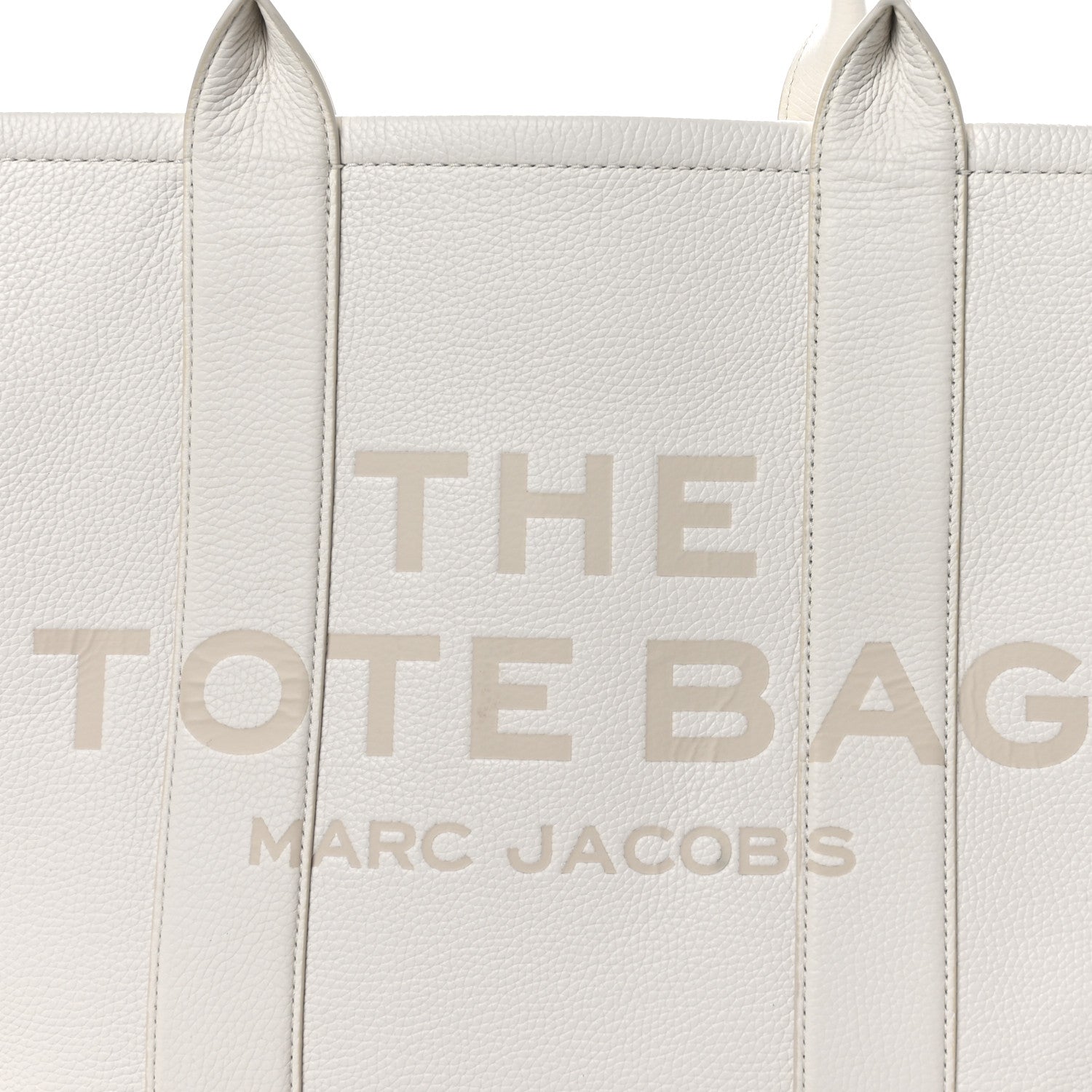 Marc Jacobs Grained Calfskin Large The Tote Bag Cotton 8 of 10