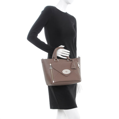 Mulberry Silky Calf Small Willow Tote Taupe 2 of 12