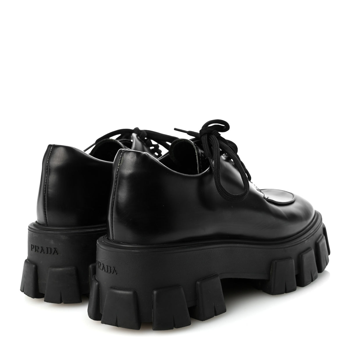 Spazzolato Rois Monolith 55mm Derby Loafers 36.5 Black