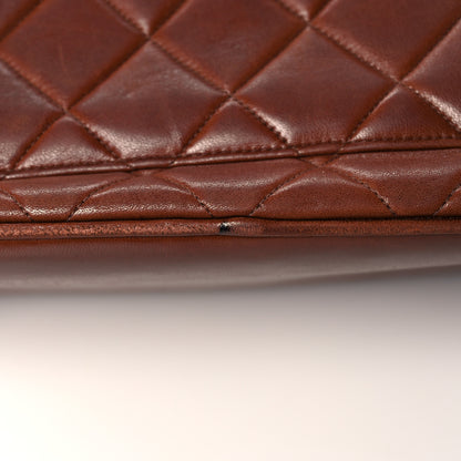 Chanel Lambskin Quilted Medallion Tote Brown 25 of 26