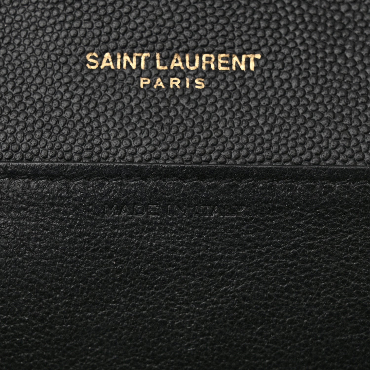 Saint Laurent Grain de Poudre Uptown Chain Wallet Black 7 of 11
