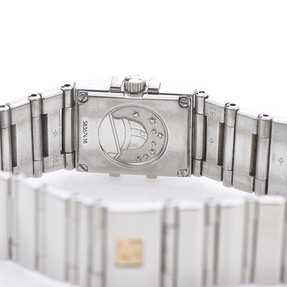 Omega Stainless Steel Diamond Bezel Mother of Pearl 15mm Constellation Quadra Quartz Watch 1535.71.00 5 of 6