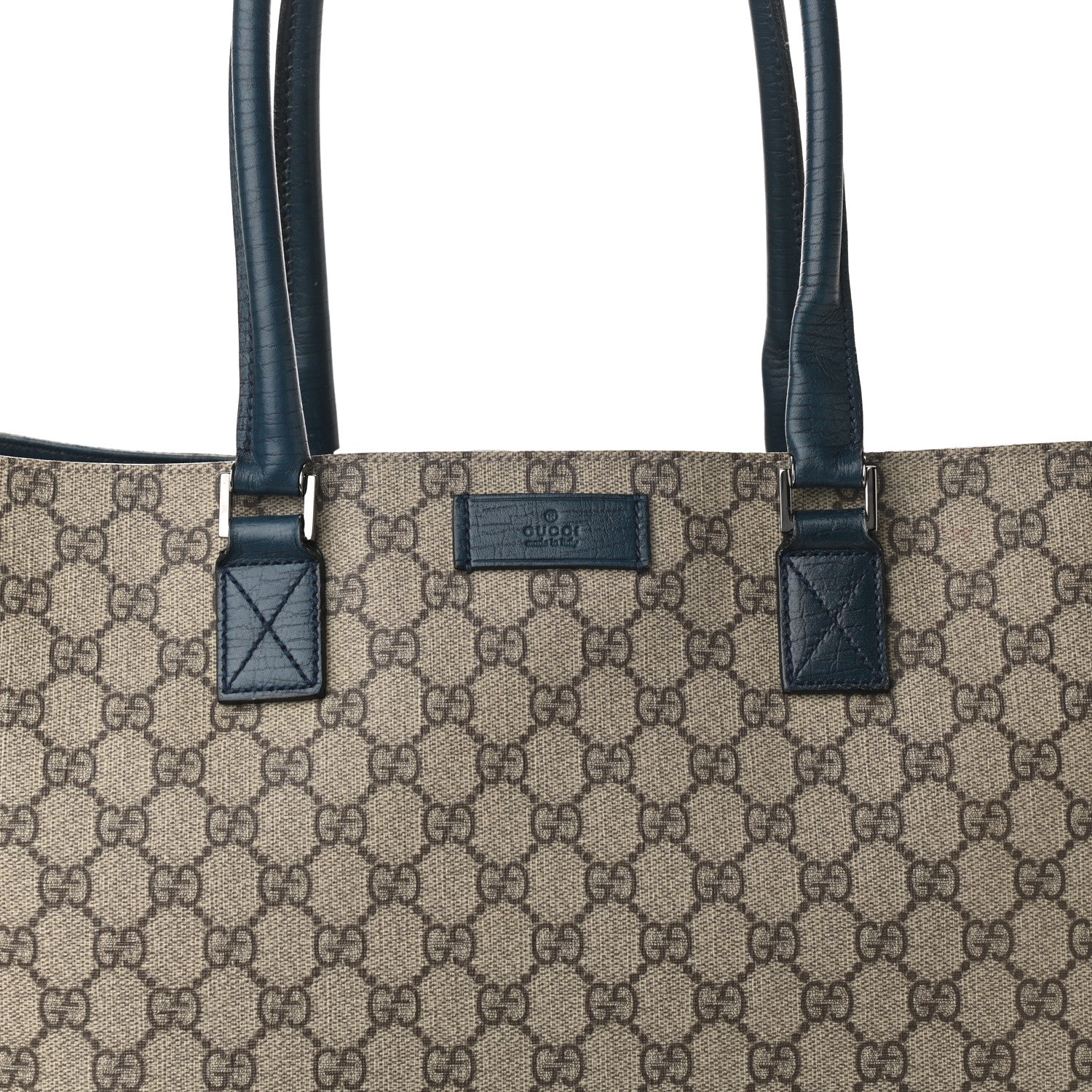Gucci GG Plus Monogram Flat Vertical Tote Blue 8 of 14