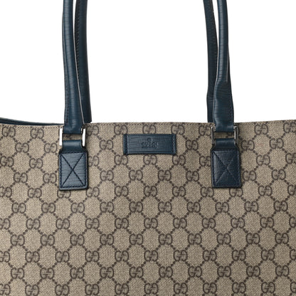 Gucci GG Plus Monogram Flat Vertical Tote Blue 8 of 14