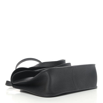 Hermes Taurillon Clemence Halzan 25 Black 5 of 7