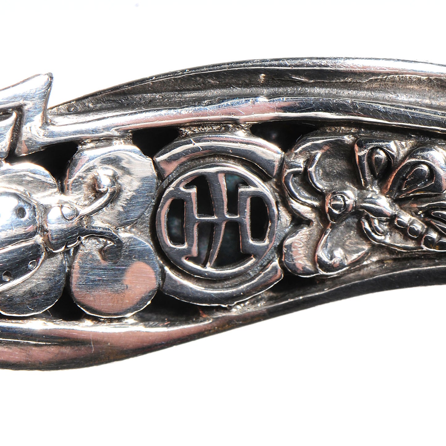 Sterling Silver 18k Yellow Gold Ayu Leaf Cuff Small